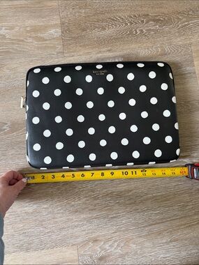 kate spade Black & White Polka Dot laptop Sleeve